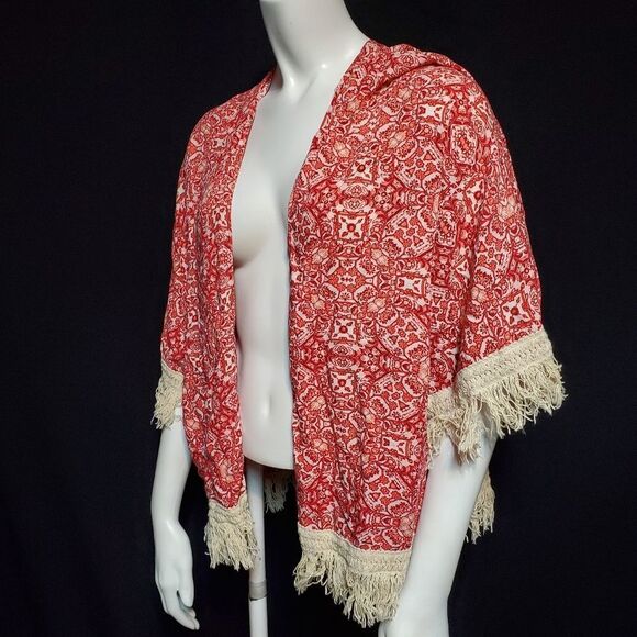 Forever 21 Bohemian Fringe Kimono (Small) - Picture 2 of 6